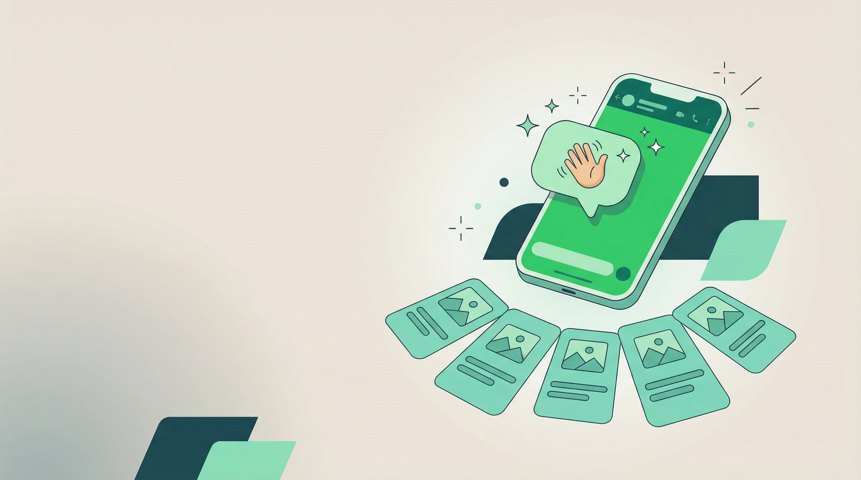 Messaggio di benvenuto WhatsApp Business con modelli pronti