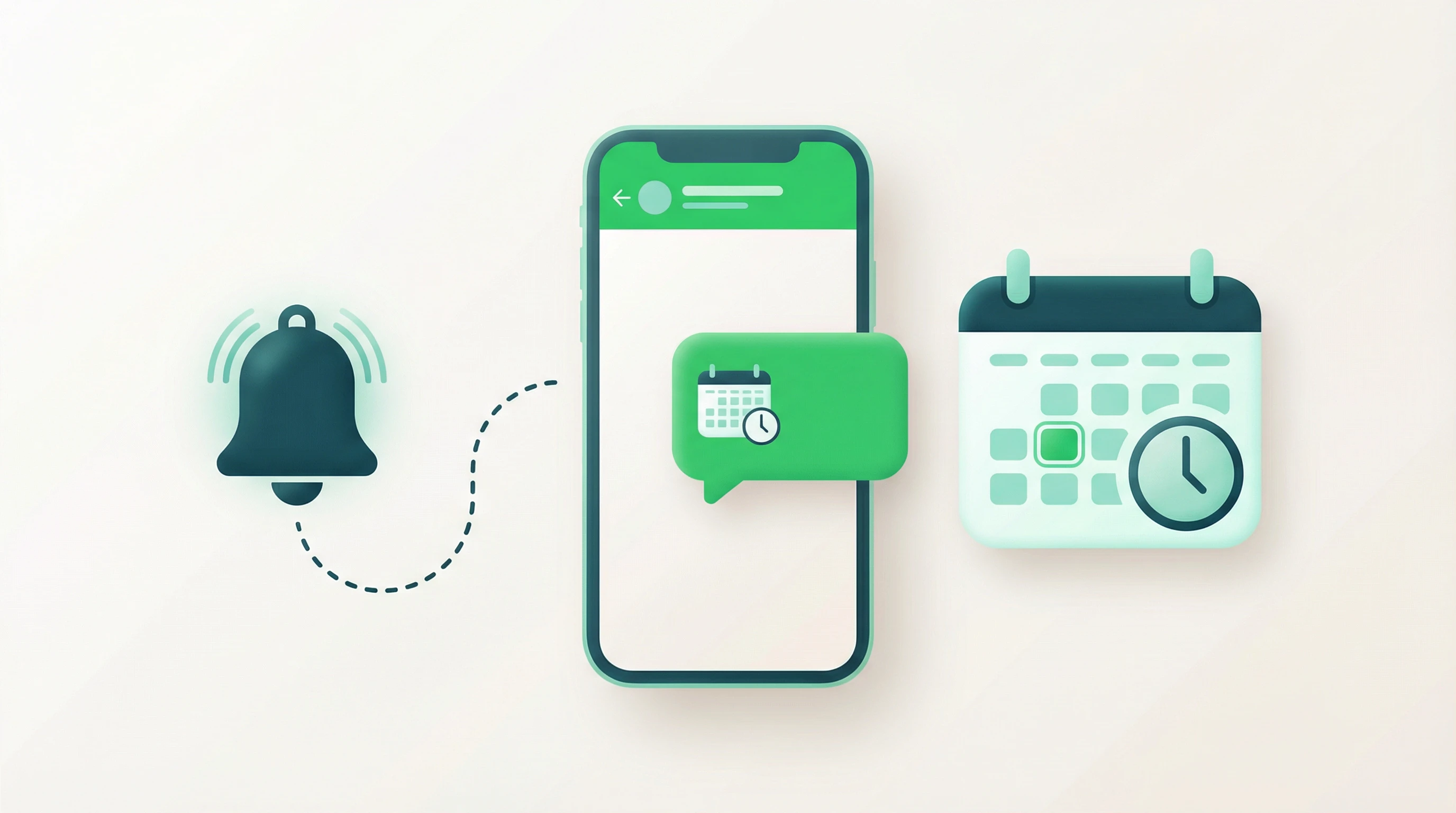 Promemoria appuntamenti WhatsApp con calendario e notifiche