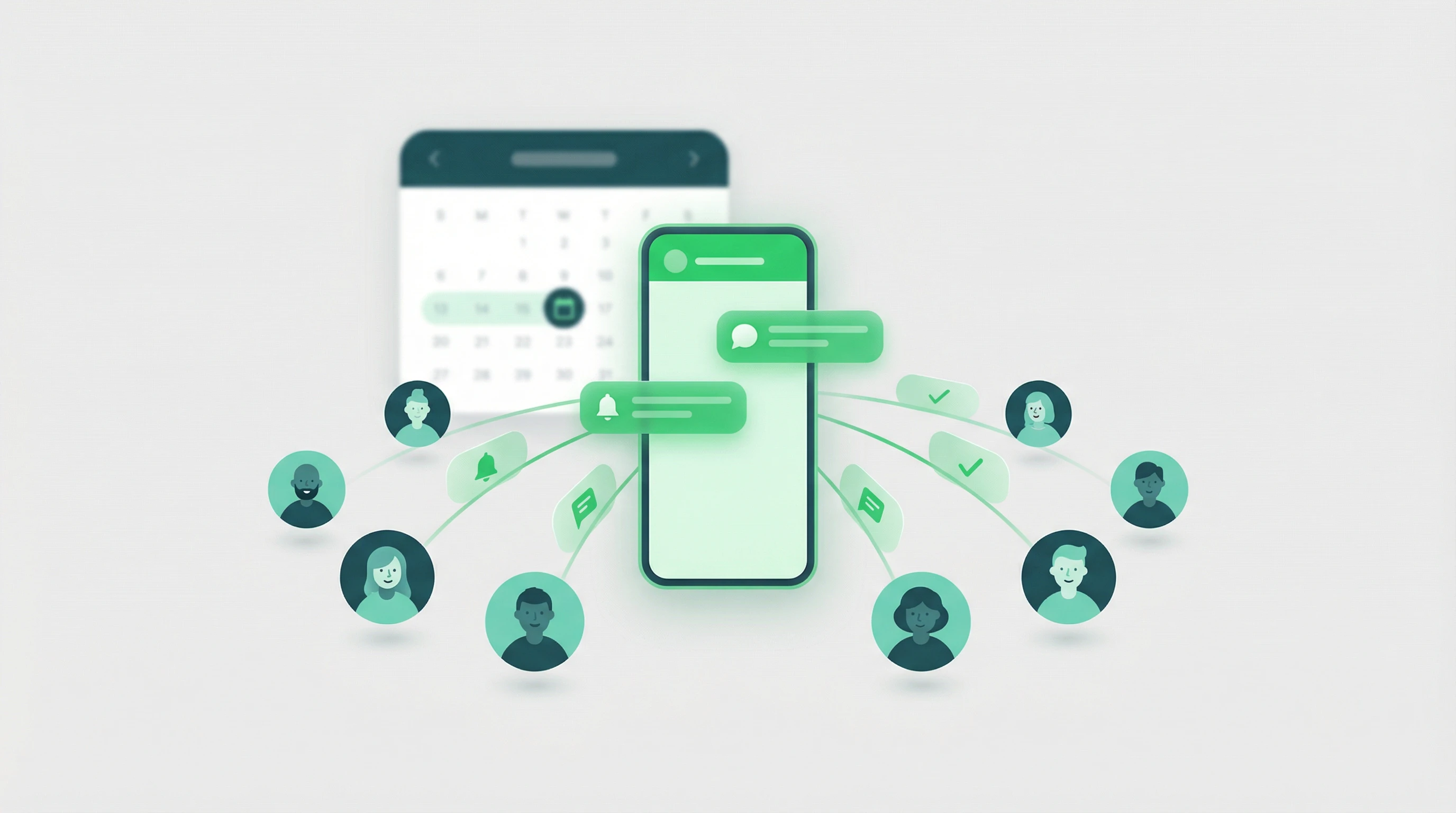 Promemoria WhatsApp di gruppo per piu persone