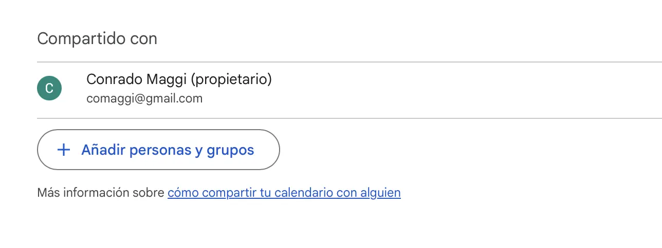 Google Calendar - I miei calendari