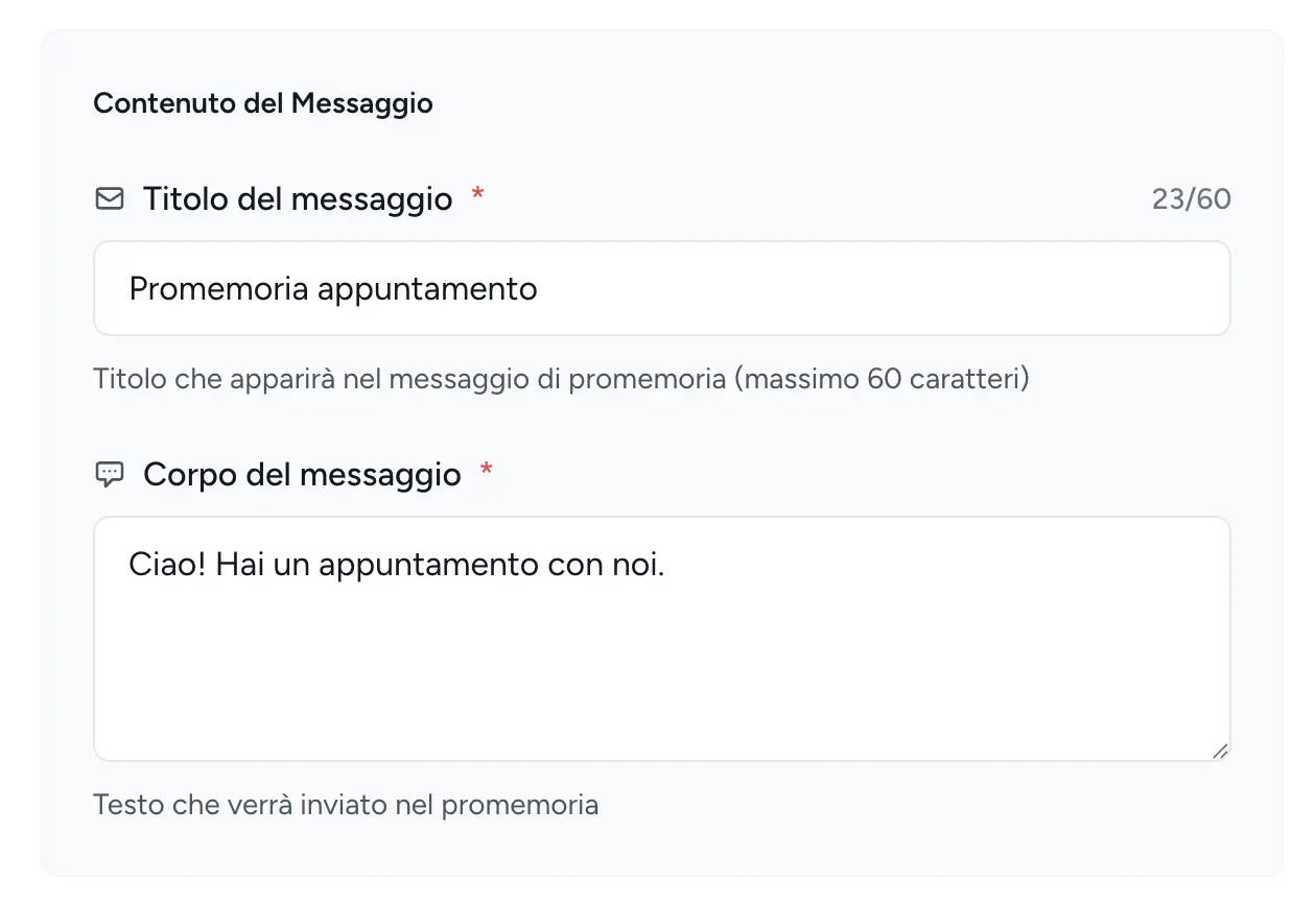 Integrazione del Calendario